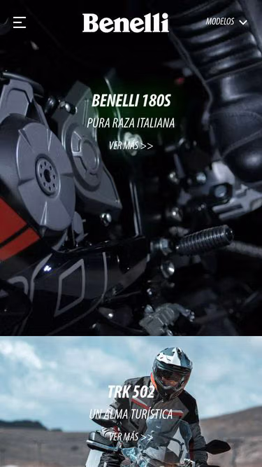 Screenshot of benelli.com.co