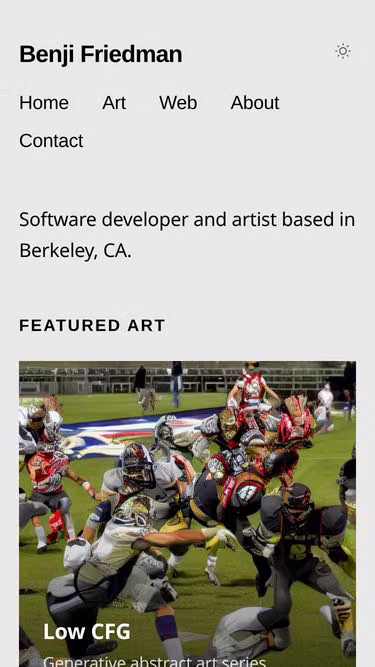 Screenshot of benji.monster