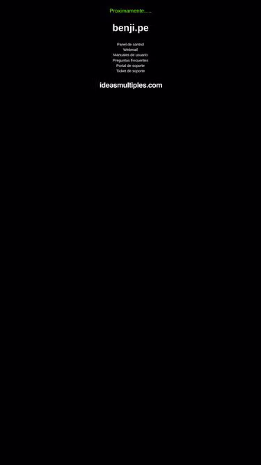 Screenshot of benji.pe