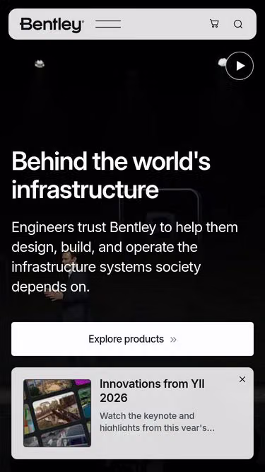 Screenshot of bentley.cz