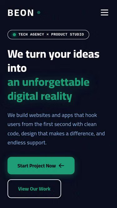 Screenshot of beon.site