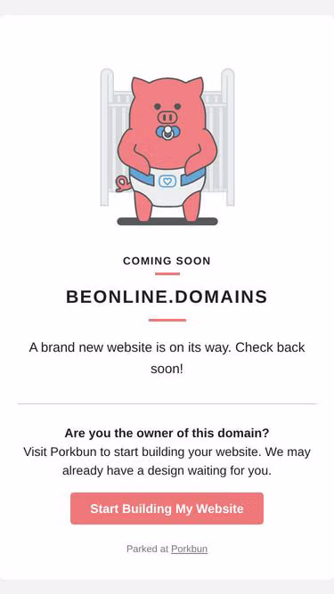 Screenshot of beonline.domains