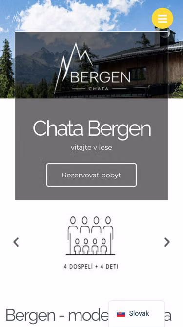Screenshot of bergen.sk