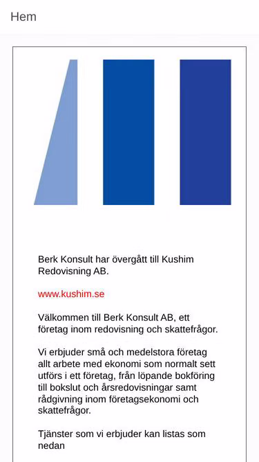 Screenshot of berk.se