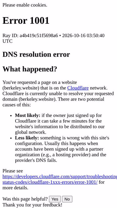 Screenshot of berkeley.website
