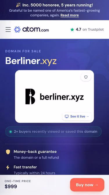 Screenshot of berliner.xyz