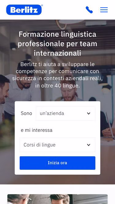 Screenshot of berlitz.it