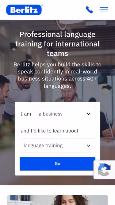 Screenshot of berlitz.lu