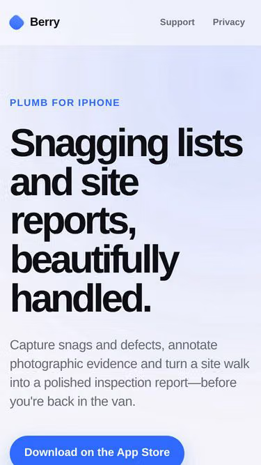 Screenshot of berry.love