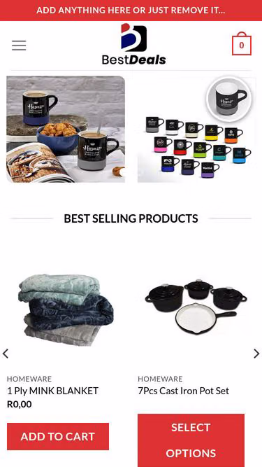 Screenshot of bestdeals.co.za