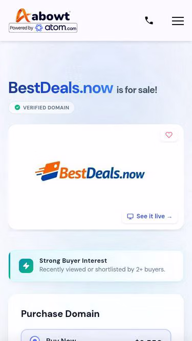 Screenshot of bestdeals.now