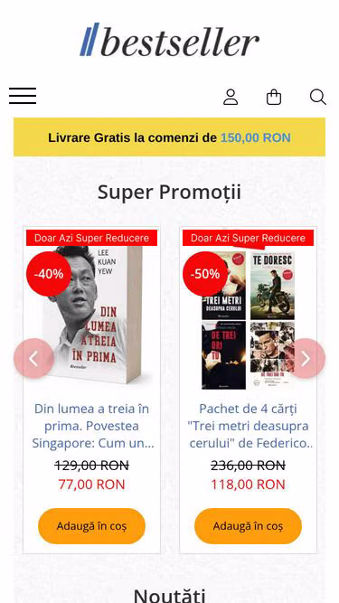 Screenshot of bestseller.ro