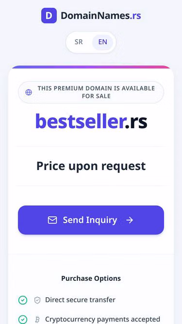 Screenshot of bestseller.rs