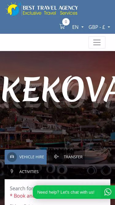 Screenshot of besttravel.com.tr