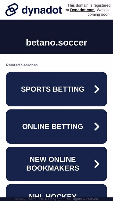Screenshot of betano.soccer