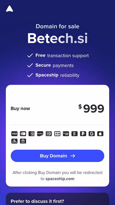 Screenshot of betech.si