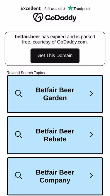 Screenshot of betfair.beer