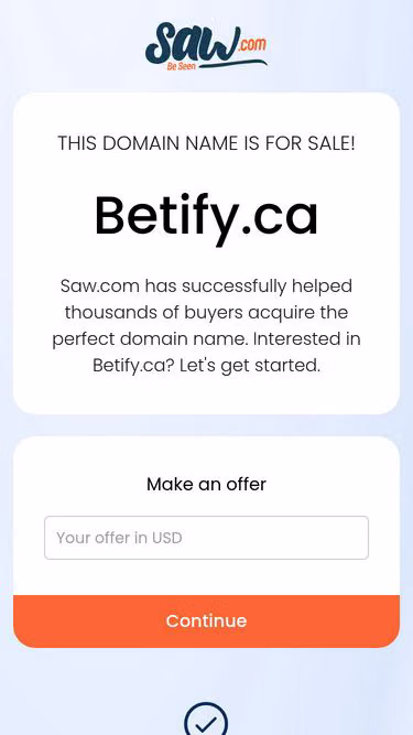 Screenshot of betify.ca