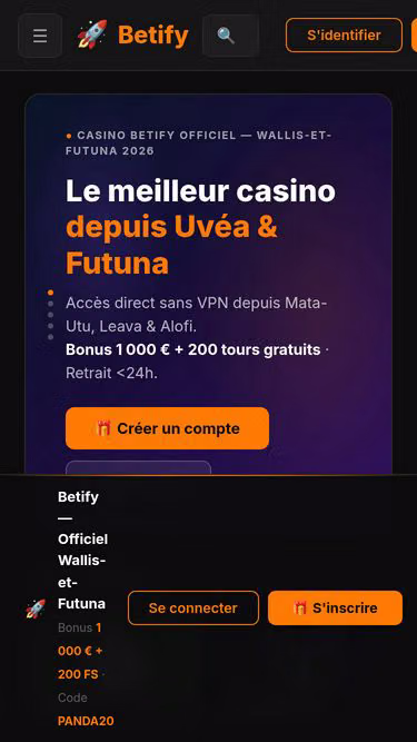 Screenshot of betify.wf