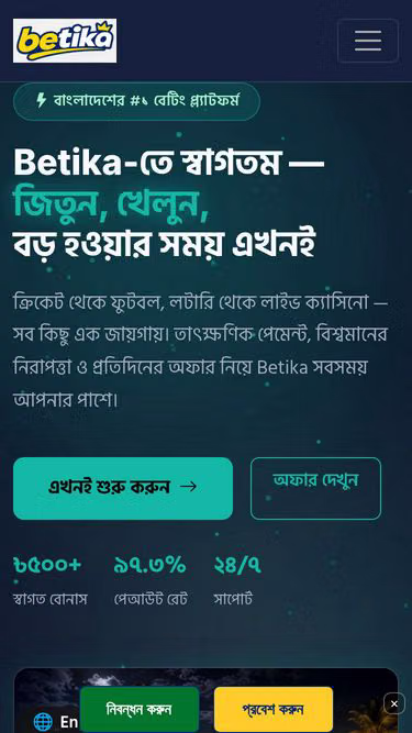 Screenshot of betika.express