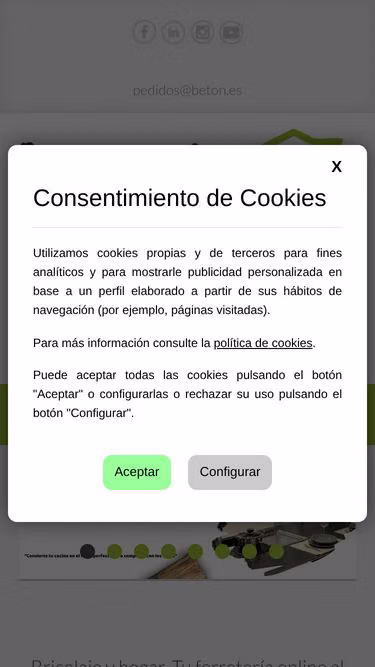 Screenshot of beton.es
