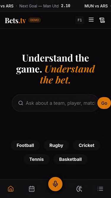 Screenshot of bets.tv