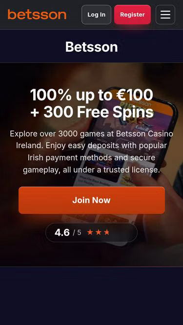 Screenshot of betsson.homes