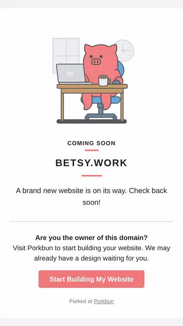 Screenshot of betsy.work