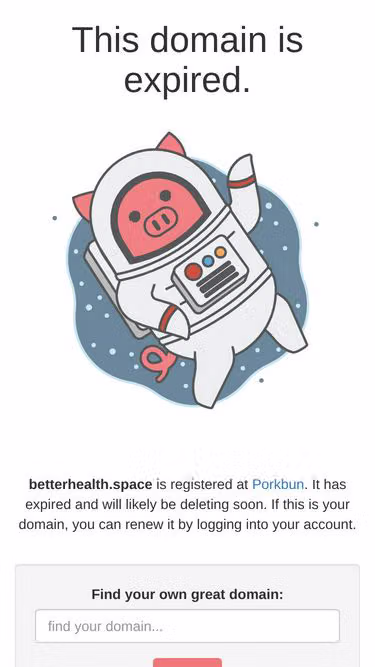 Screenshot of betterhealth.space
