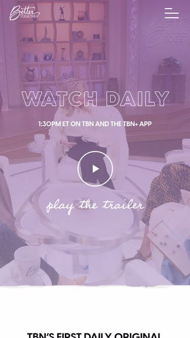Screenshot of bettertogether.tv