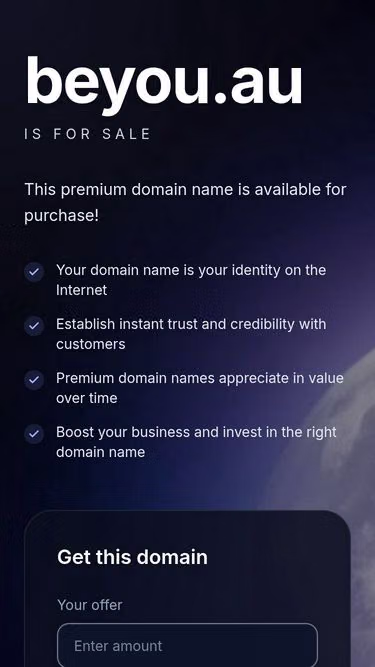 Screenshot of beyou.au