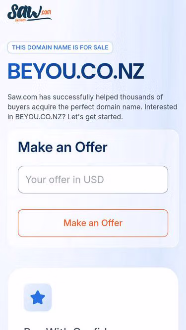 Screenshot of beyou.co.nz