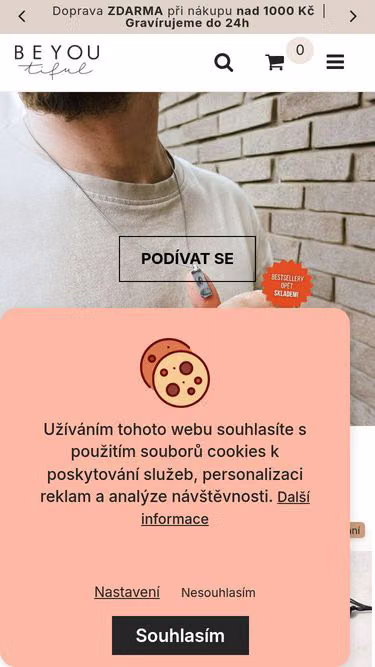 Screenshot of beyou.cz