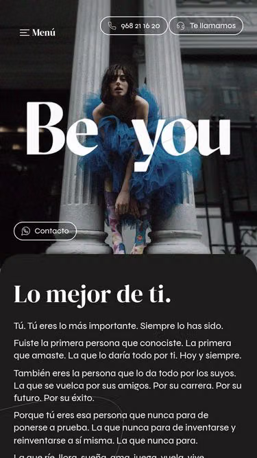 Screenshot of beyou.es