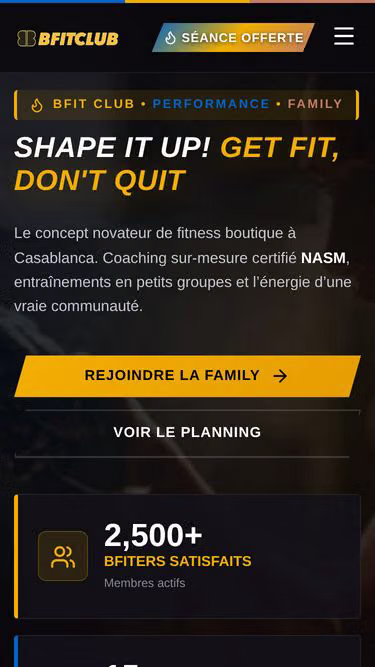 Screenshot of bfit.ma
