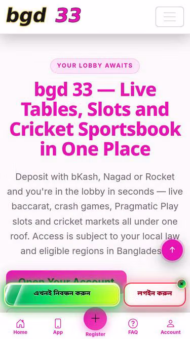 Screenshot of bgd33.bingo