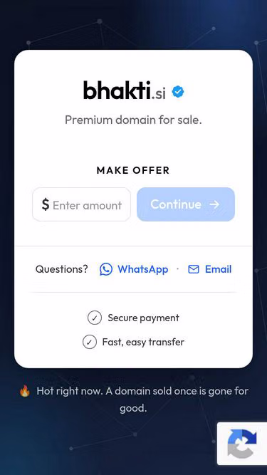 Screenshot of bhakti.si