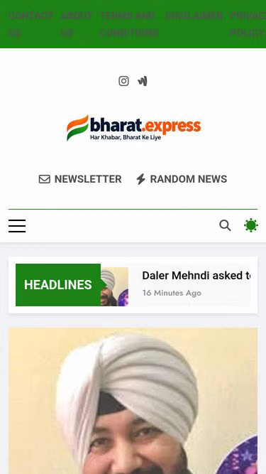 Screenshot of bharat.express