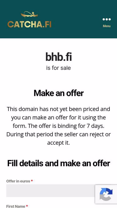 Screenshot of bhb.fi
