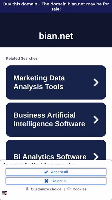 Screenshot of bian.net