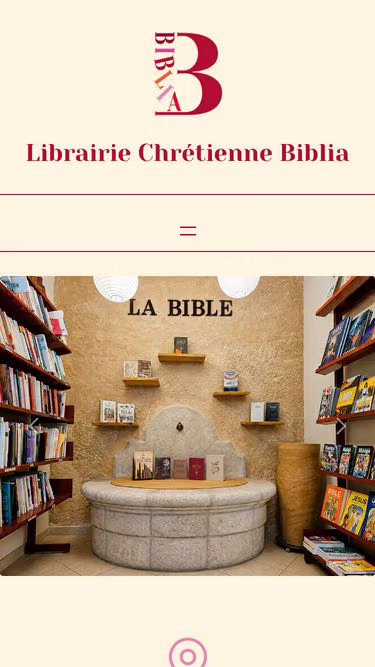 Screenshot of biblia.fr