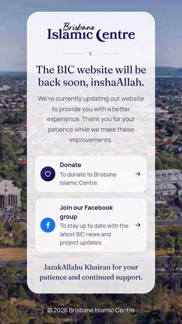 Screenshot of bic.org.au
