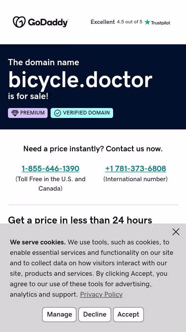 Screenshot of bicycle.doctor