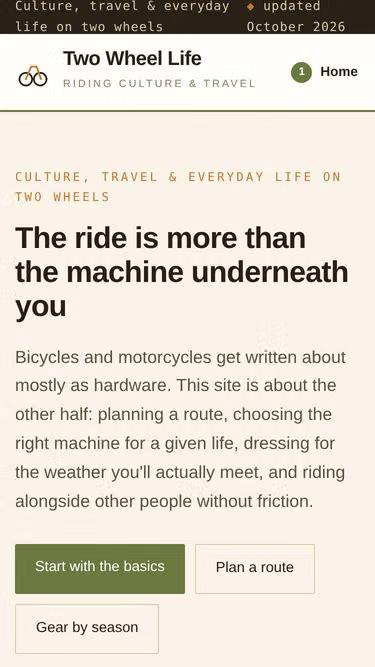 Screenshot of bicycle.motorcycles