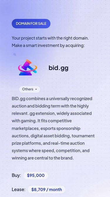 Screenshot of bid.gg