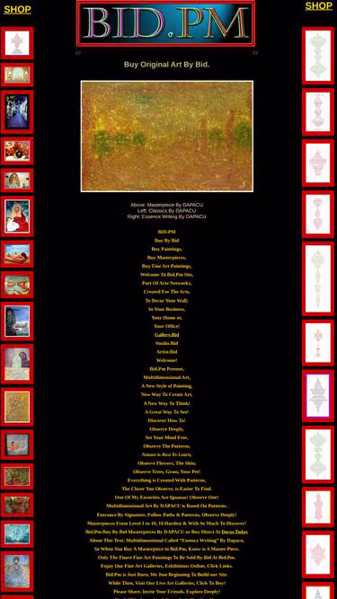 Screenshot of bid.pm