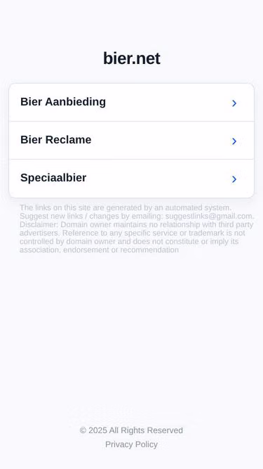 Screenshot of bier.net