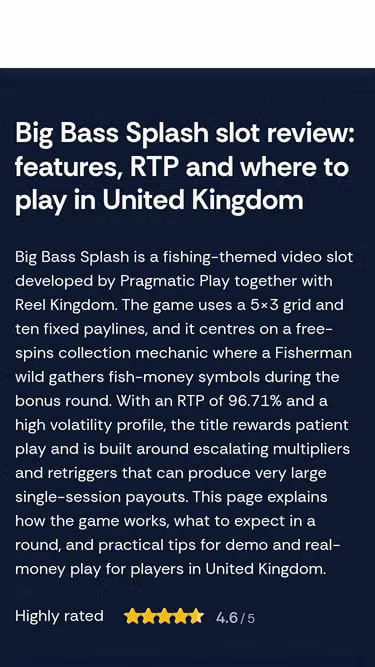 Screenshot of bigbasssplash.io