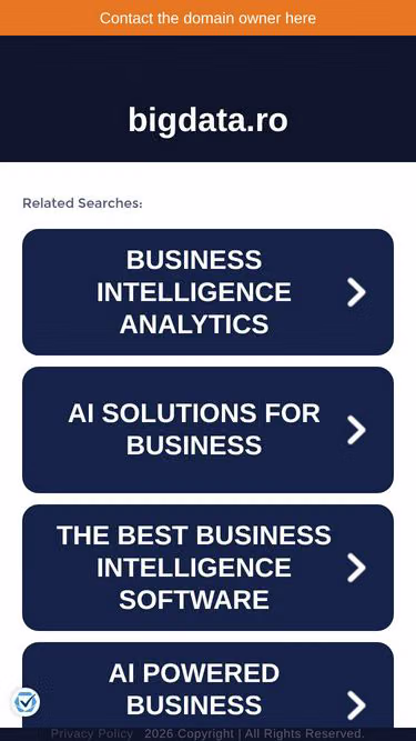 Screenshot of bigdata.ro