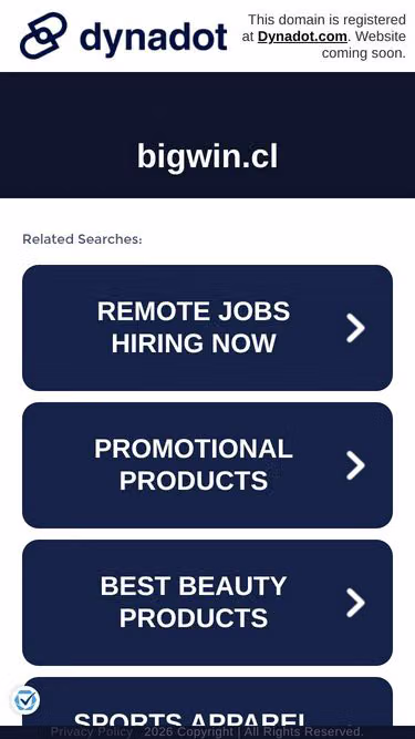 Screenshot of bigwin.cl